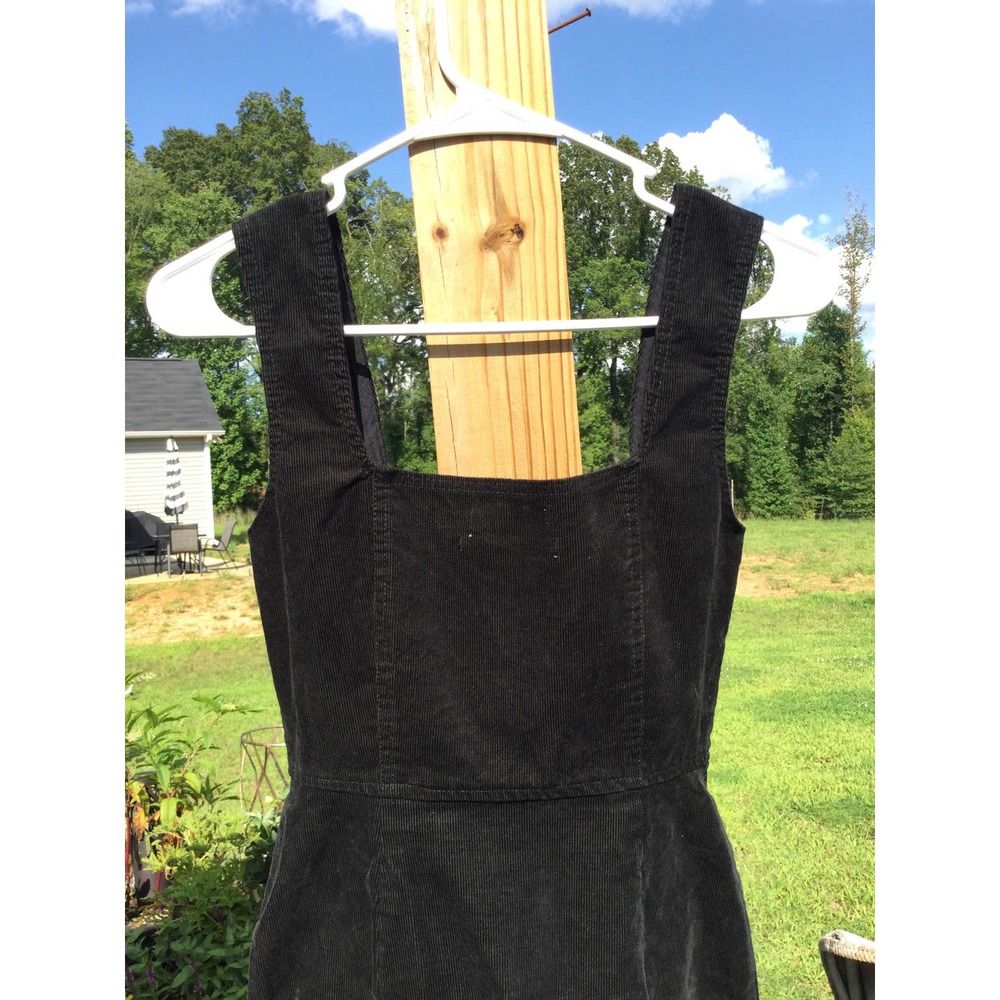 Urban Outfitters womens black corduroy jumper 4 academia overall Y2K clueless - Picture 5 of 9